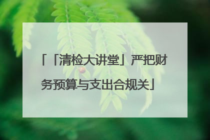 「清检大讲堂」严把财务预算与支出合规关
