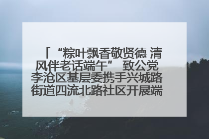 “粽叶飘香敬贤德 清风伴老话端午” 致公党李沧区基层委携手兴城路街道四流北路社区开展端午节主题活动