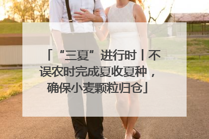 “三夏”进行时丨不误农时完成夏收夏种，确保小麦颗粒归仓