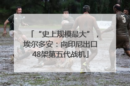 “史上规模最大”，埃尔多安：向印尼出口48架第五代战机