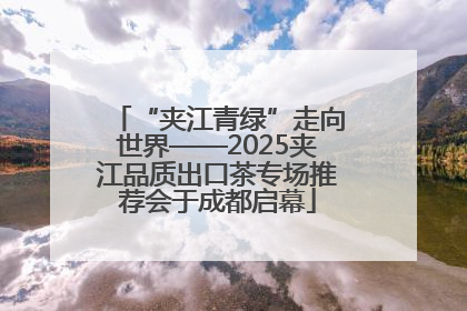 “夹江青绿”走向世界——2025夹江品质出口茶专场推荐会于成都启幕