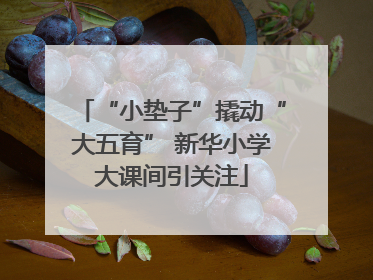 “小垫子”撬动“大五育” 新华小学大课间引关注