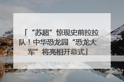 “苏超”惊现史前拉拉队！中华恐龙园“恐龙大军”将亮相开幕式