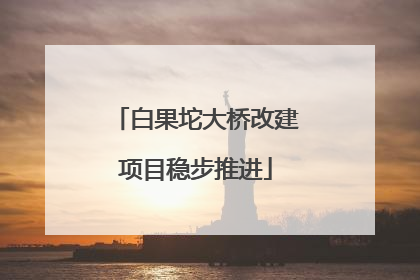 白果坨大桥改建项目稳步推进