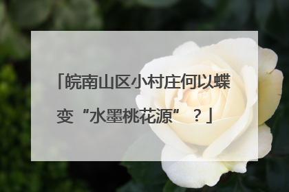 皖南山区小村庄何以蝶变“水墨桃花源”？