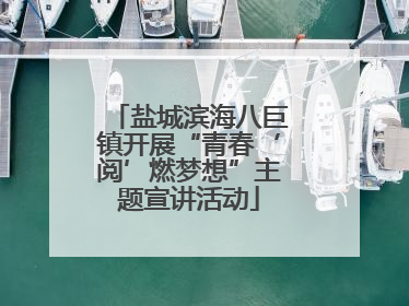 盐城滨海八巨镇开展“青春‘阅’燃梦想”主题宣讲活动
