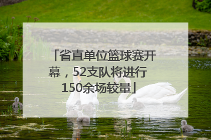 省直单位篮球赛开幕，52支队将进行150余场较量