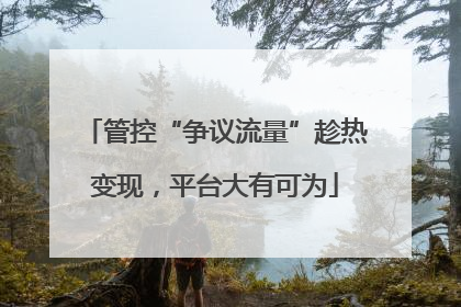 管控“争议流量”趁热变现，平台大有可为