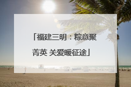 福建三明：粽意聚菁英 关爱暖征途