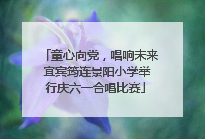 童心向党，唱响未来 宜宾筠连景阳小学举行庆六一合唱比赛