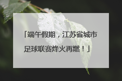 端午假期，江苏省城市足球联赛烽火再燃！