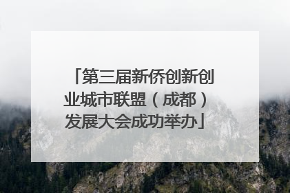 第三届新侨创新创业城市联盟（成都）发展大会成功举办