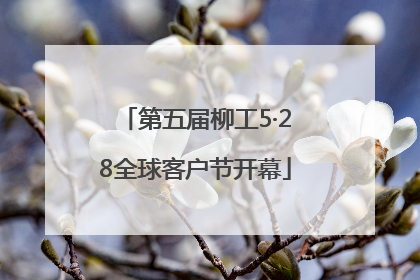 第五届柳工5·28全球客户节开幕