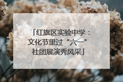 红旗区实验中学：文化节里过“六一” 社团展演秀风采