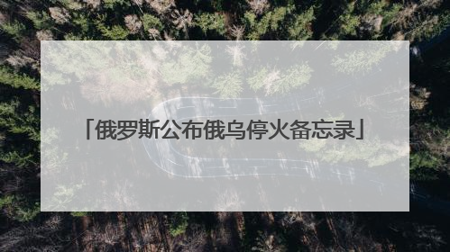 俄罗斯公布俄乌停火备忘录