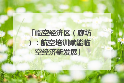 临空经济区（廊坊）：航空培训赋能临空经济新发展