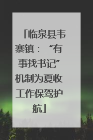 临泉县韦寨镇：“有事找书记”机制为夏收工作保驾护航