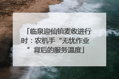 临泉迎仙镇麦收进行时：农机手“无忧作业”背后的服务温度