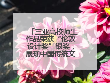 三亚高校师生作品荣获“伦敦设计奖”银奖，展现中国传统文化创新魅力
