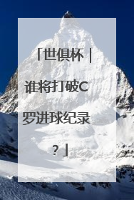 世俱杯｜谁将打破C罗进球纪录？