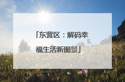 东营区：解码幸福生活新图景