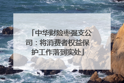 中华财险枣强支公司：将消费者权益保护工作落到实处