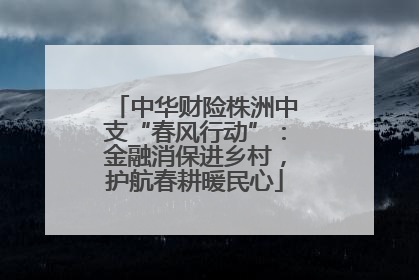 中华财险株洲中支“春风行动”：金融消保进乡村，护航春耕暖民心