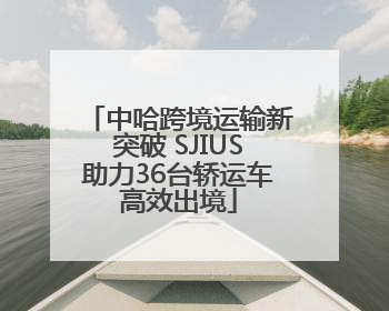 中哈跨境运输新突破 SJIUS助力36台轿运车高效出境