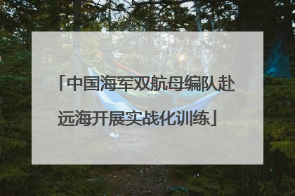 中国海军双航母编队赴远海开展实战化训练