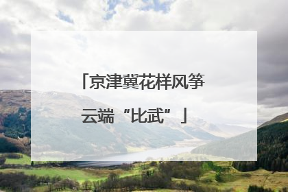 京津冀花样风筝云端“比武”