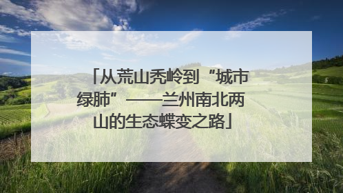 从荒山秃岭到“城市绿肺”——兰州南北两山的生态蝶变之路