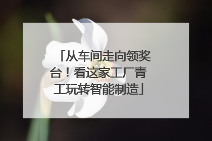 从车间走向领奖台！看这家工厂青工玩转智能制造