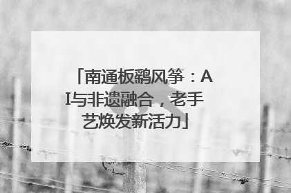 南通板鹞风筝：AI与非遗融合，老手艺焕发新活力