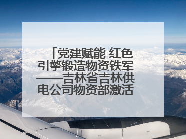 党建赋能 红色引擎锻造物资铁军——吉林省吉林供电公司物资部激活供应链新动能