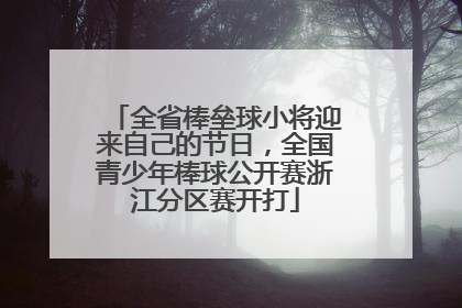 全省棒垒球小将迎来自己的节日，全国青少年棒球公开赛浙江分区赛开打