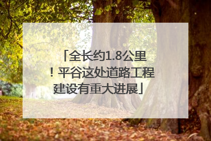 全长约1.8公里！平谷这处道路工程建设有重大进展