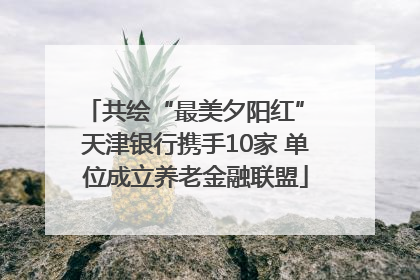 共绘“最美夕阳红” 天津银行携手10家 单位成立养老金融联盟