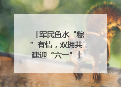 军民鱼水“粽”有情，双拥共建迎“六一”