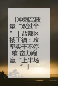 冲刺高质量“双过半”｜盐都区楼王镇：攻坚实干不停歇 奋力跑赢“上半场”