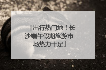 出行热门地！长沙端午假期旅游市场热力十足