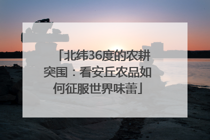 北纬36度的农耕突围：看安丘农品如何征服世界味蕾