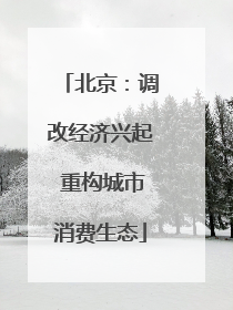 北京：调改经济兴起 重构城市消费生态