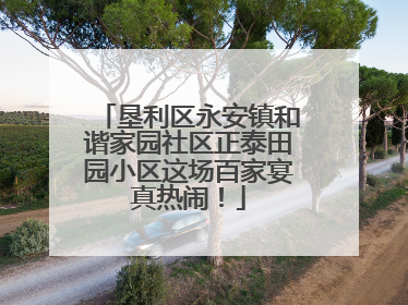 垦利区永安镇和谐家园社区正泰田园小区这场百家宴真热闹！