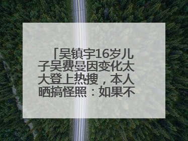 吴镇宇16岁儿子吴费曼因变化太大登上热搜，本人晒搞怪照：如果不喜欢现在的我可以离开