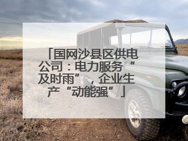 国网沙县区供电公司：电力服务“及时雨”，企业生产“动能强”