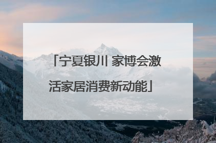 宁夏银川 家博会激活家居消费新动能
