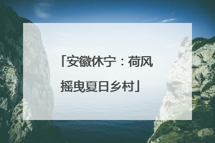安徽休宁：荷风摇曳夏日乡村