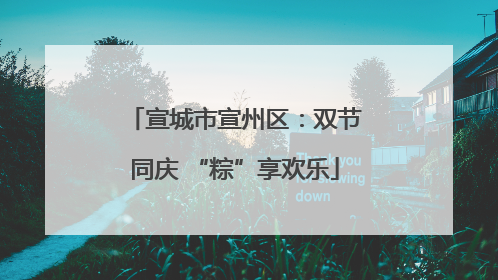 宣城市宣州区：双节同庆 “粽”享欢乐