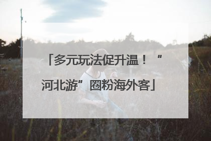 多元玩法促升温！“河北游”圈粉海外客