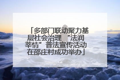 多部门联动聚力基层社会治理 “法润莘情”普法宣传活动在邵庄村成功举办